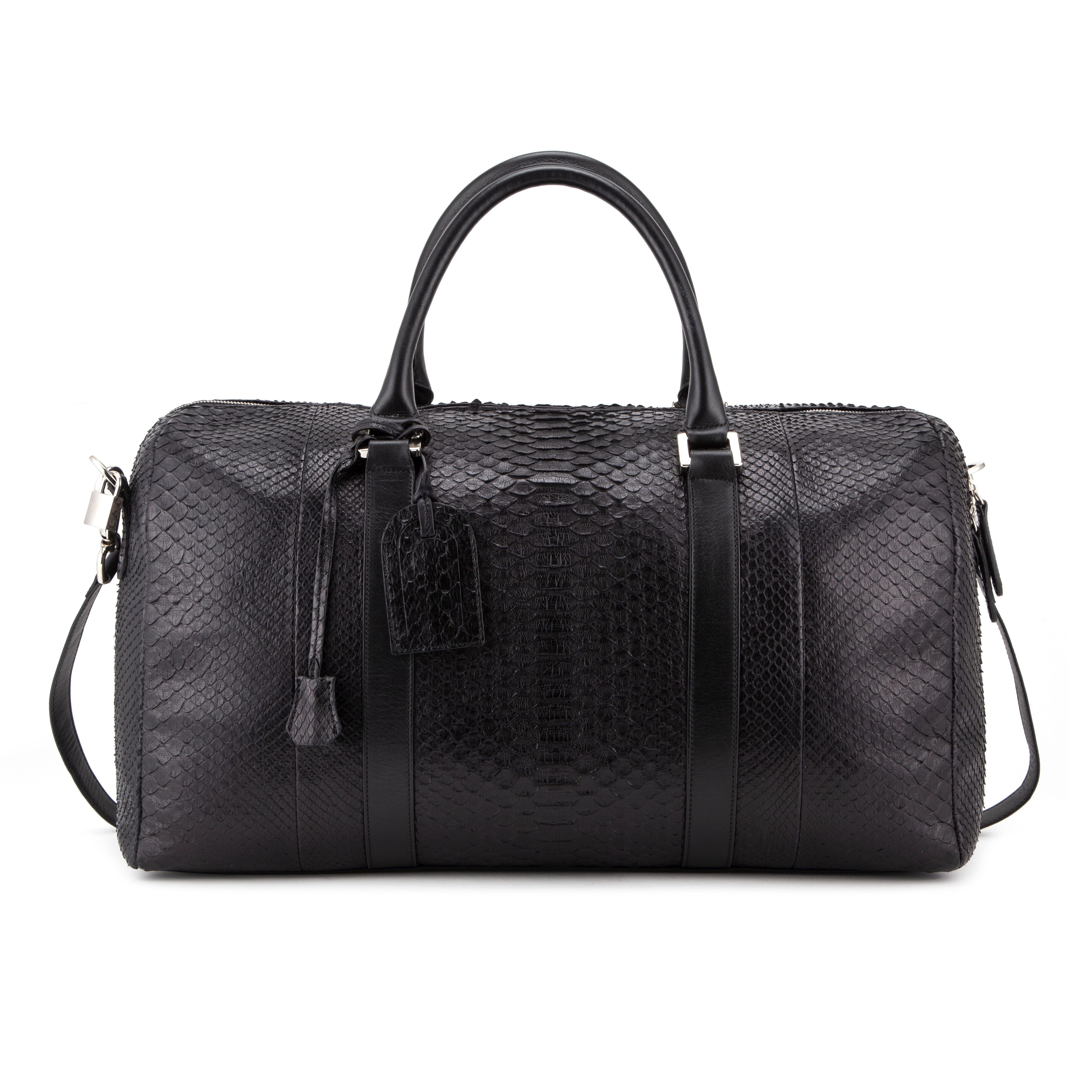 Pliable Python Leather 2Way Padlock Bag｜Planet.yoseflevy.com