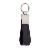 Black Ostrich Leather Key Holder