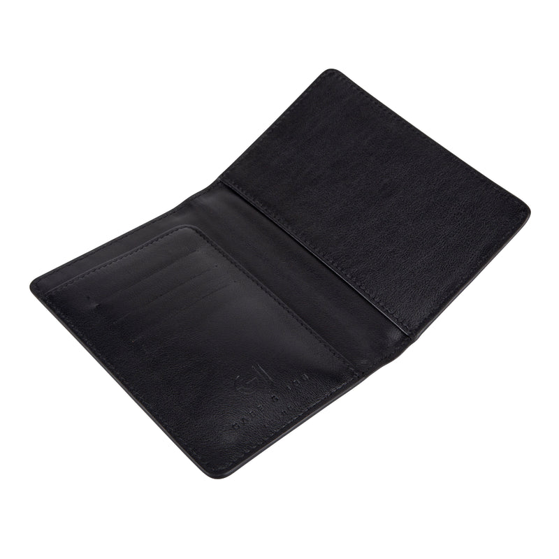 BLACK CROCO Leather Designer Passport Holder, For Office